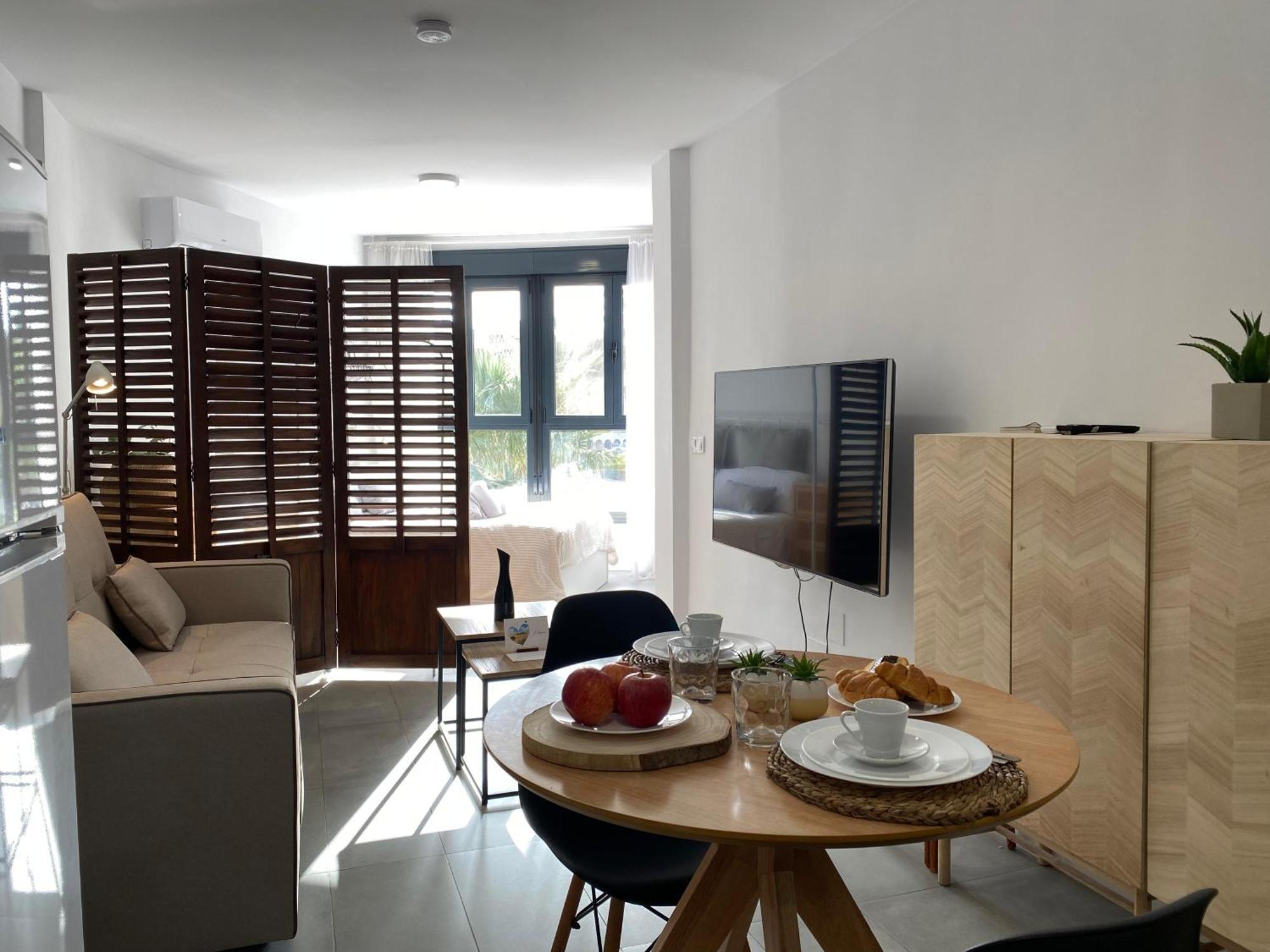 Loft primera línea playa, Cabo de Gata, Wifi Apartment Retamar  Luaran gambar