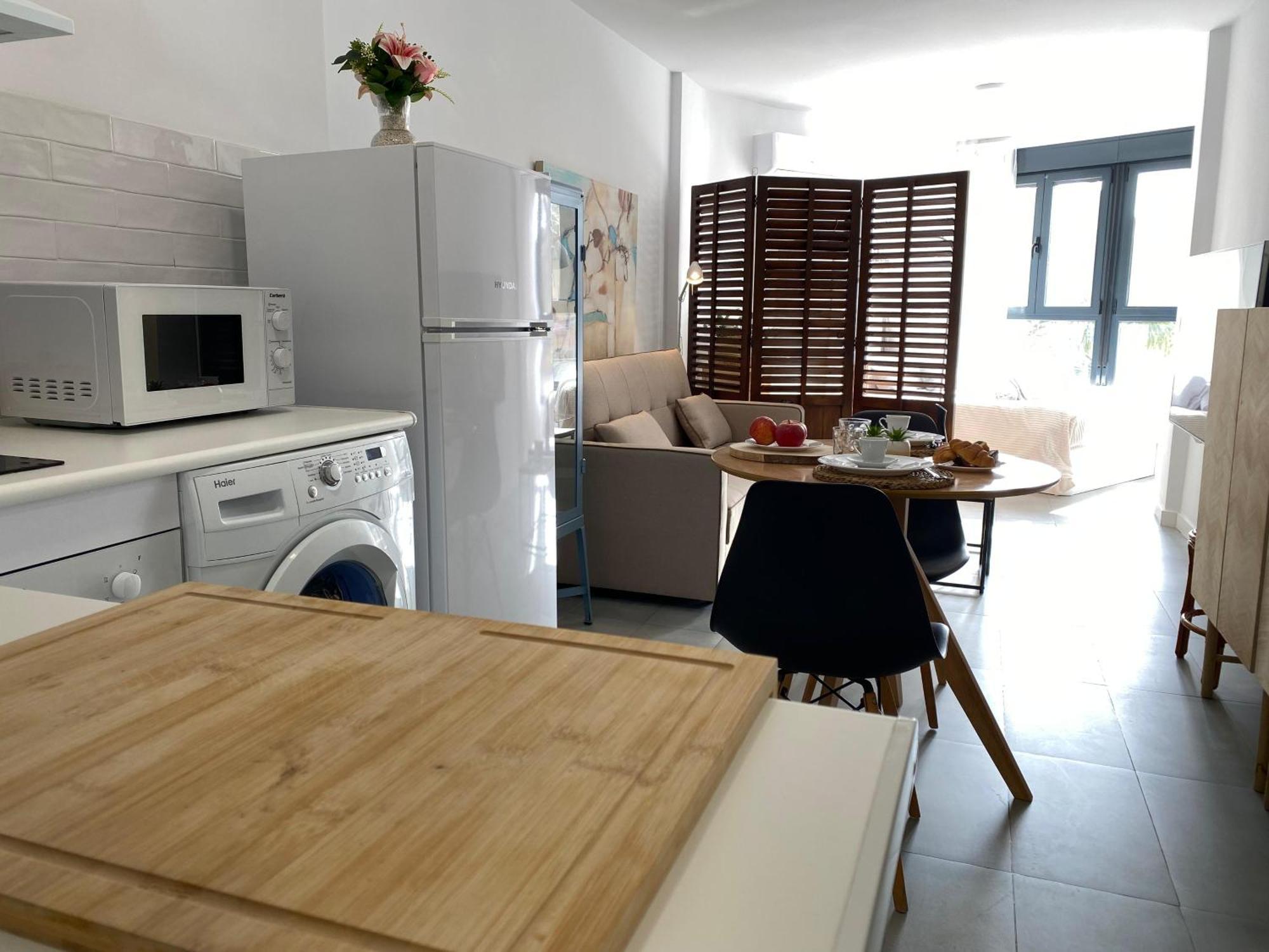 Loft primera línea playa, Cabo de Gata, Wifi Apartment Retamar  Luaran gambar
