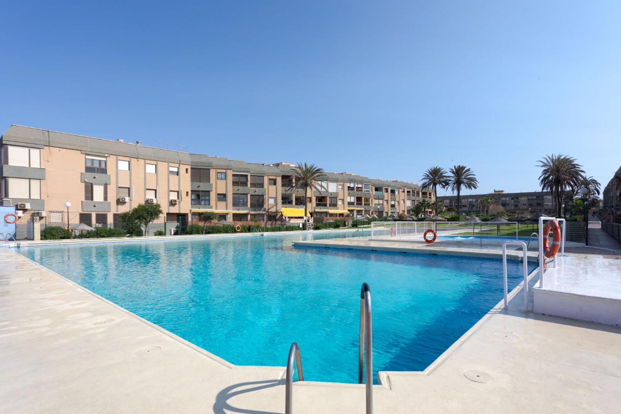 Loft primera línea playa, Cabo de Gata, Wifi Apartment Retamar  Luaran gambar