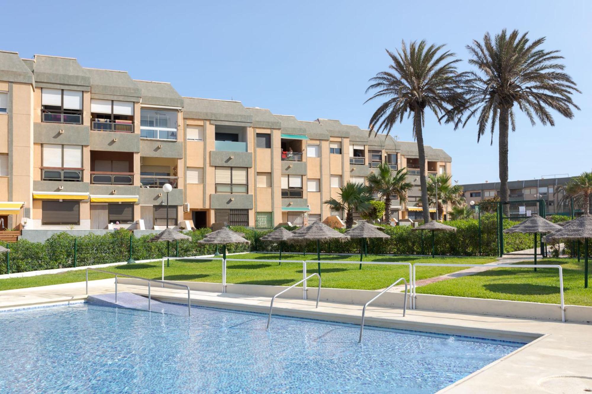 Loft primera línea playa, Cabo de Gata, Wifi Apartment Retamar  Luaran gambar